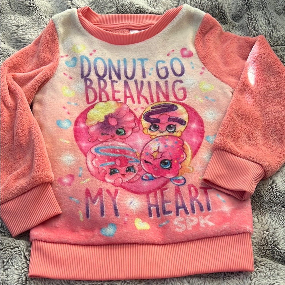 Shopkins Pink Donut Graphic Hoodie